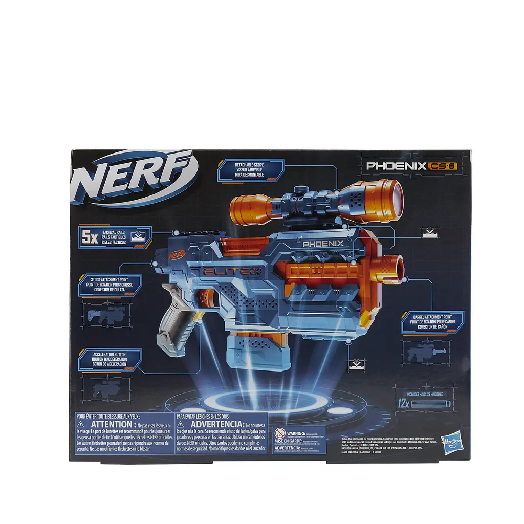 Іграшкова зброя бластер Hasbro Nerf Phoenix CS-6 Elite 2.0 (E9961) - фото 7
