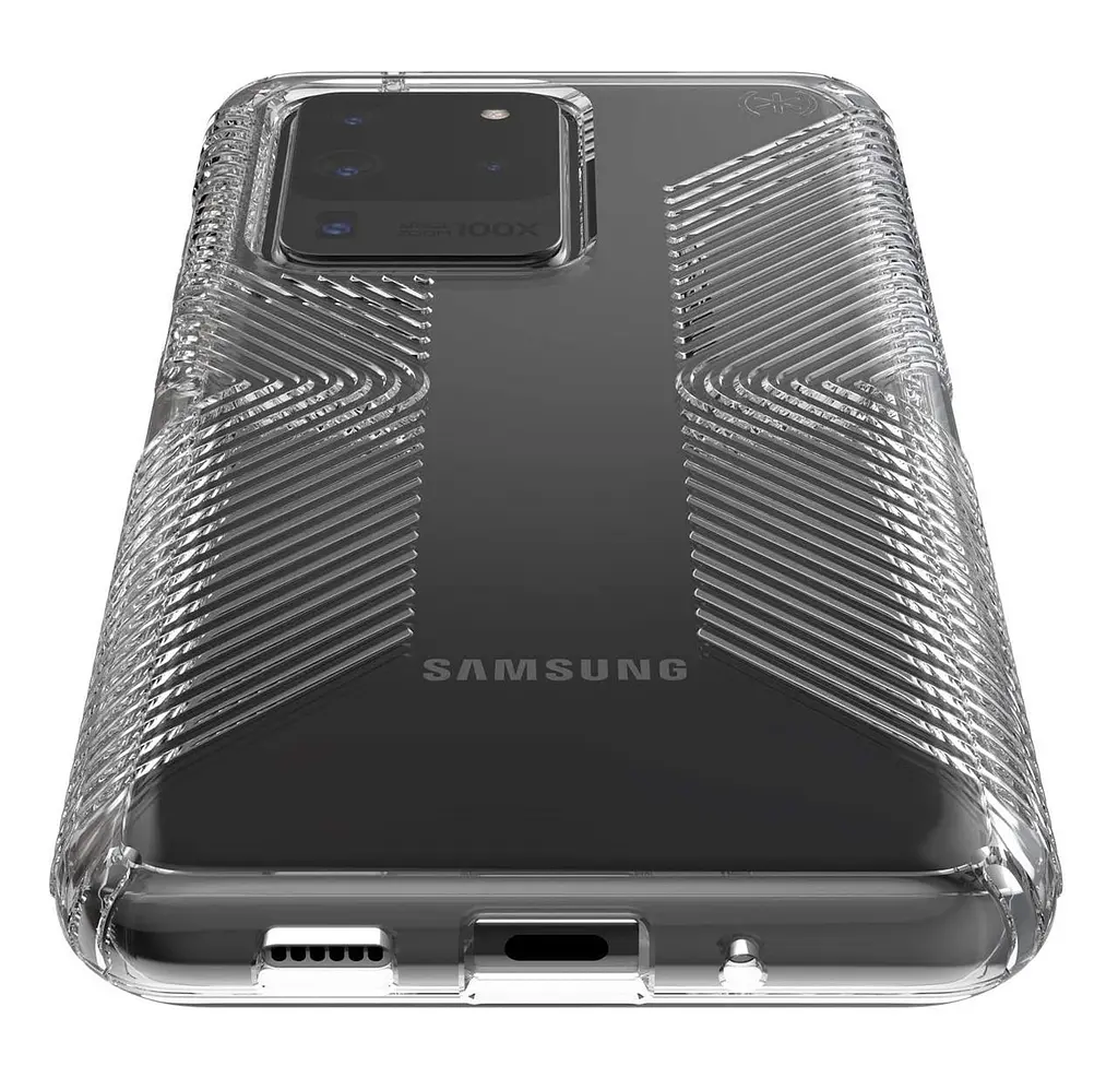 Чохол прозорий протиударний Speck Presidio Perfect Clear Grip Samsung Galaxy S20 Ultra (6.9") Crystal - фото 5
