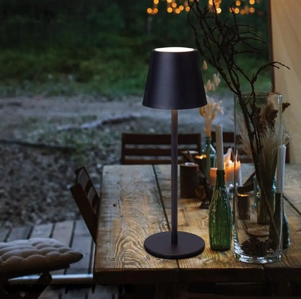 Настільна лампа з акумулятором KLOODI DECO TA-5V POP 3K BK - фото 2