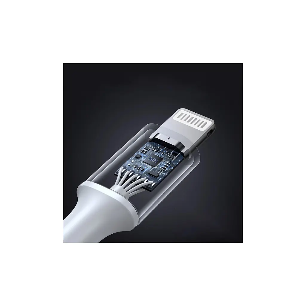 Дата кабель USB-C to Lightning 1.0m 3A 60W US304 white UGREEN (70523) - фото 5