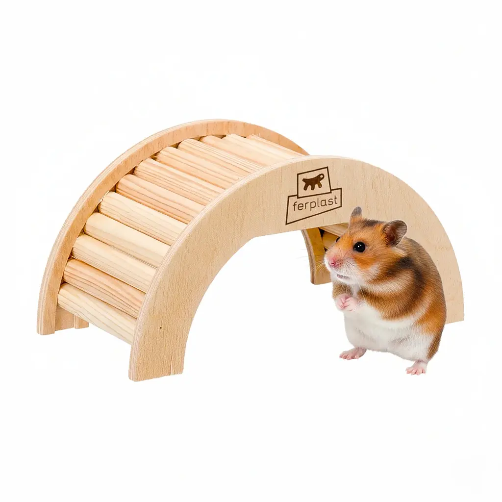 Іграшка для гризунів Ferplast Arcade Arch Wooden Hamster Toy 18x9x9 см 84660310 - фото 3