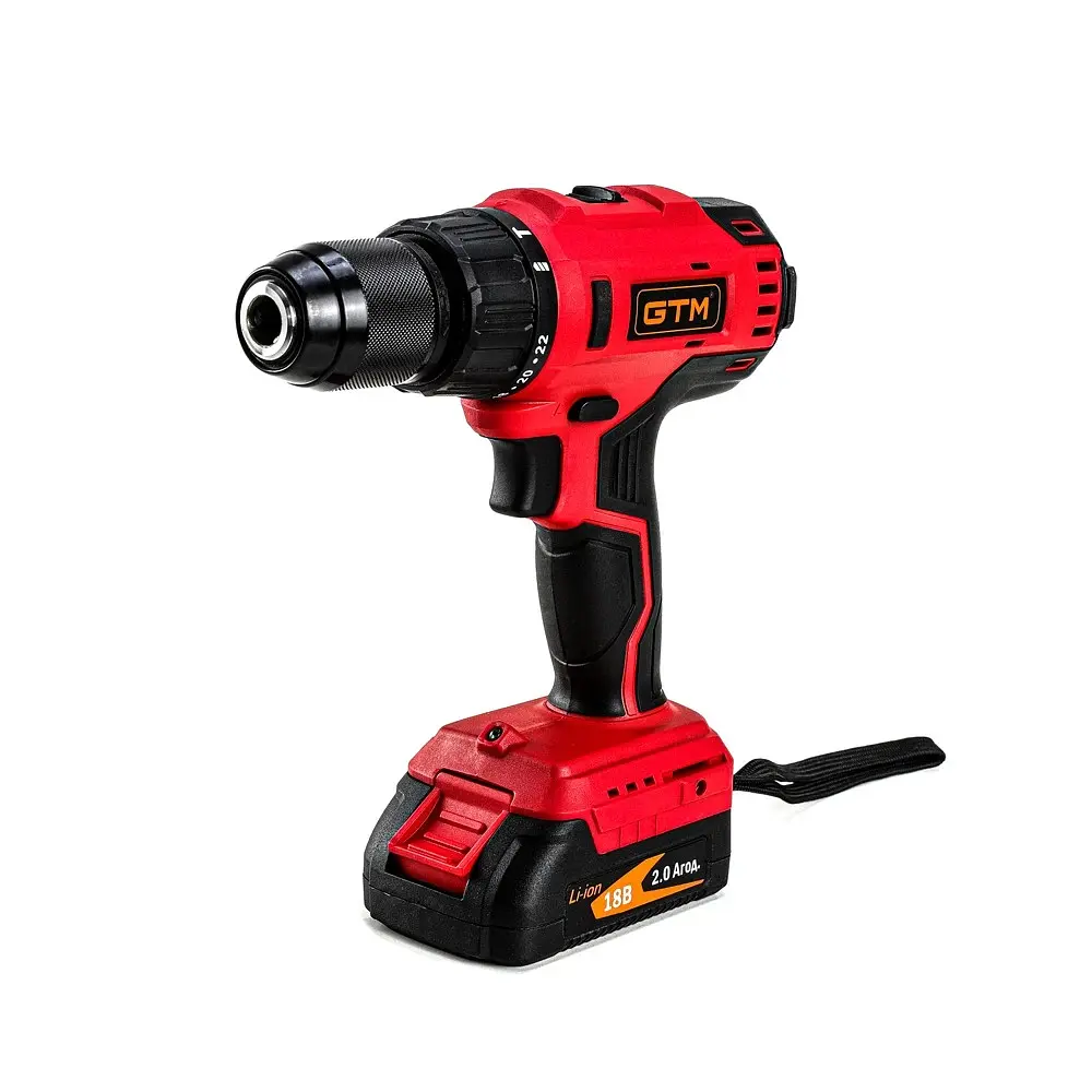 Шурупокрут акумуляторний з ударом GTM DSI18/60BL (60 Нм, 1.5-13 мм, BL, 18 В) - фото 2