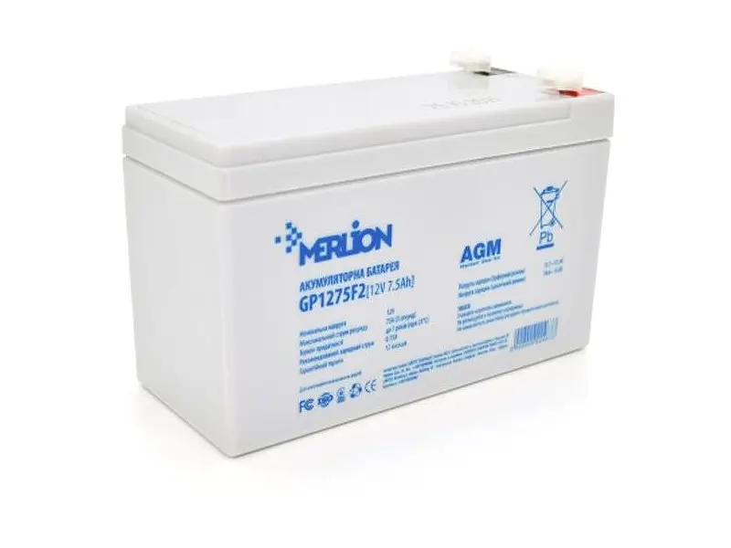 Акумулятор для ДБЖ/інвертора MERLION 12V-7.5Ah (GP1275F2)