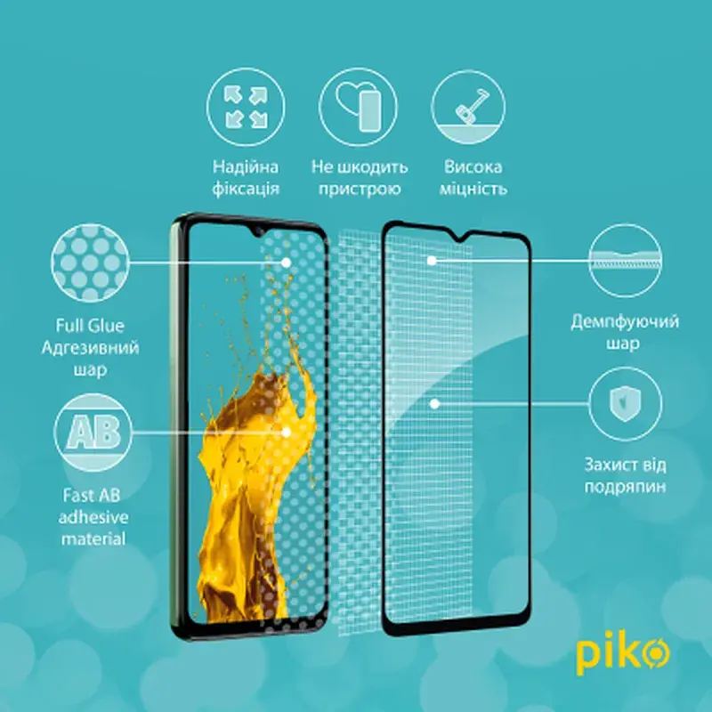 Скло захисне Piko Full Glue Tecno Spark 10C Black (1283126564925) - фото 3