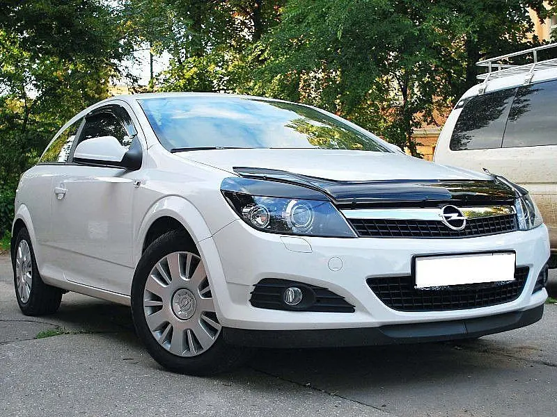 Дефлектор капоту мухобійка для Opel Astra H 2004-2015 Євро Кріплення (Vip Tuning) OP04 - фото 3