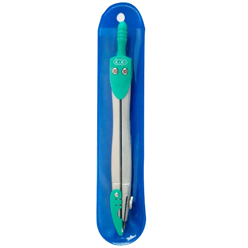 Циркуль в м`якому PVC чохлі, зелений, KIDS Line ZB.5390-04