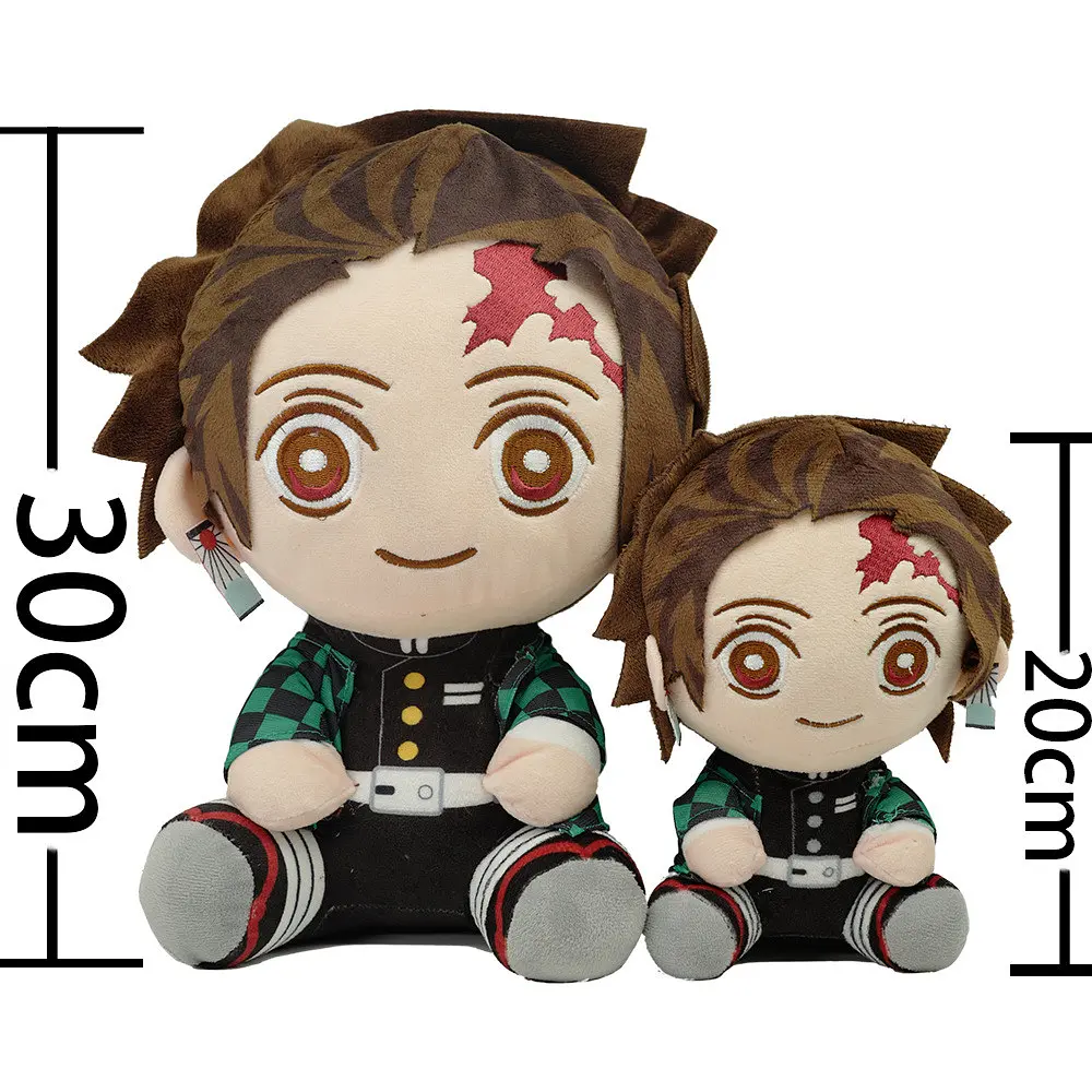 Мягкая игрушка Клинок рассекающий демонов Тандзиро Камадо Demon Slayer Kimetsu no Yaiba Tanjirou 20 см P DS 21 - фото 3