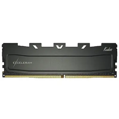 Модуль пам'яті для комп'ютера DDR4 8GB 3200 MHz Black Kudos eXceleram (EKBLACK4083222A) - фото 2