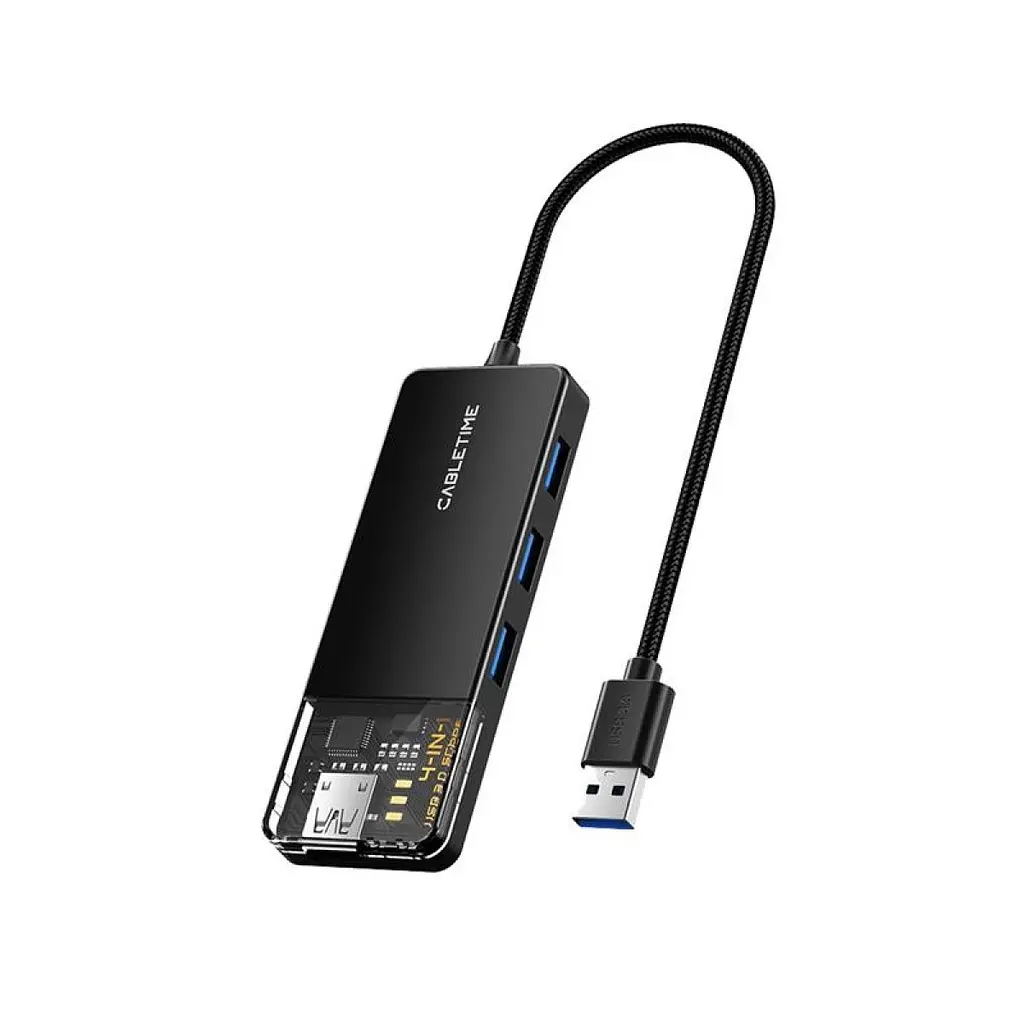 USB-хаб Cabletime CB02B 4 ports - фото 7