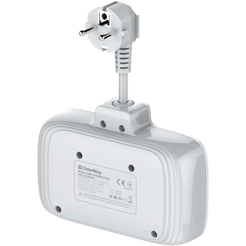 Мережевий фільтр ColorWay olorWay 2x220V/3xUSB-A/1xUSB-C (CW-CHE24PDW) - фото 4