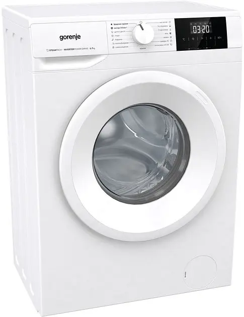 Пральна машина Gorenje фронтальна 7 кг 1200 A+ 43.5 см дисплей пар інвертор білий - фото 2