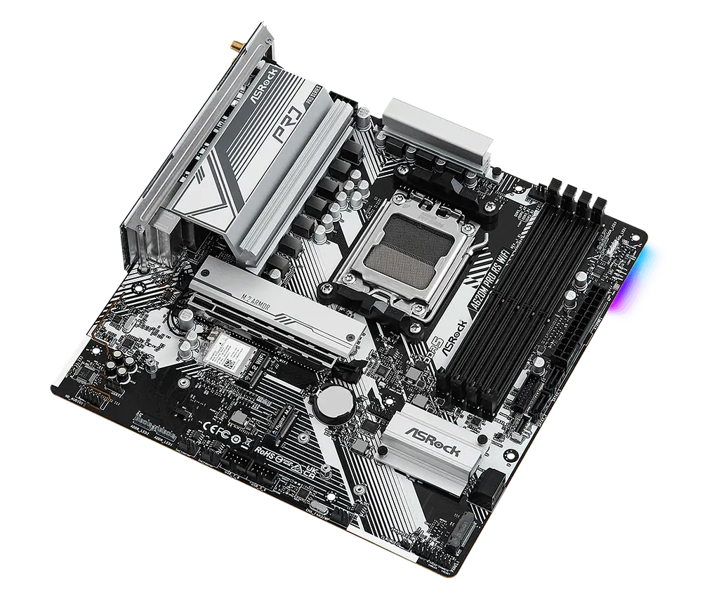 Материнська плата ASRock A620M Pro RS WiFi Socket AM5 (A620M Pro RS WiFi) Б/В - фото 2