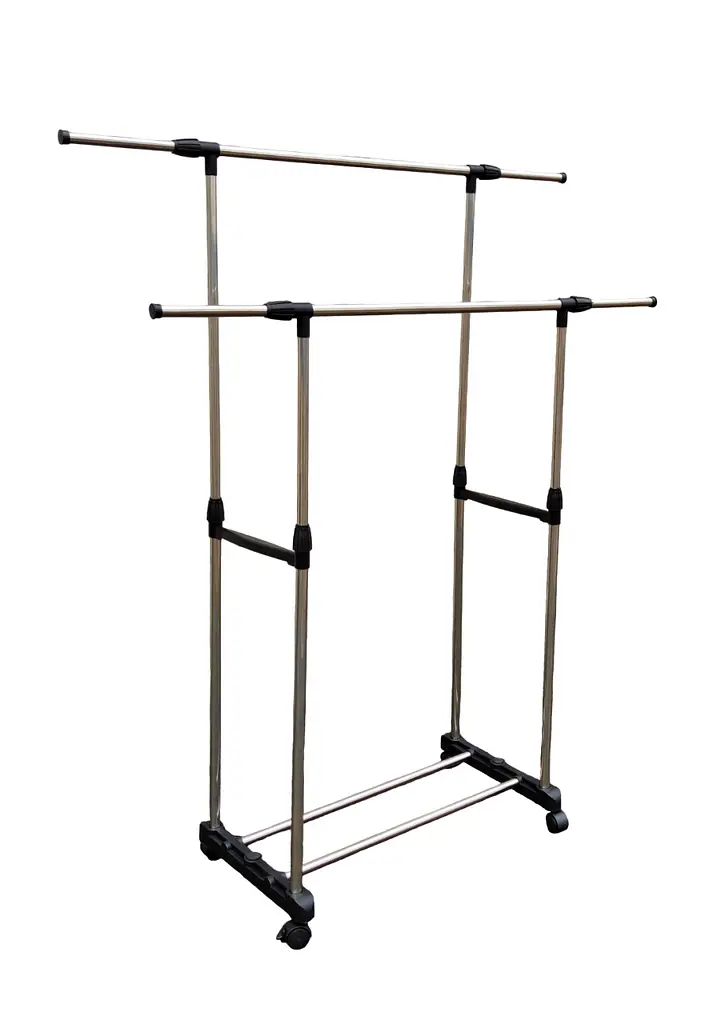 Стойка-вешалка для одежды Vezzer двойная телескопическая 1.4 м (VZ8032) - фото 2