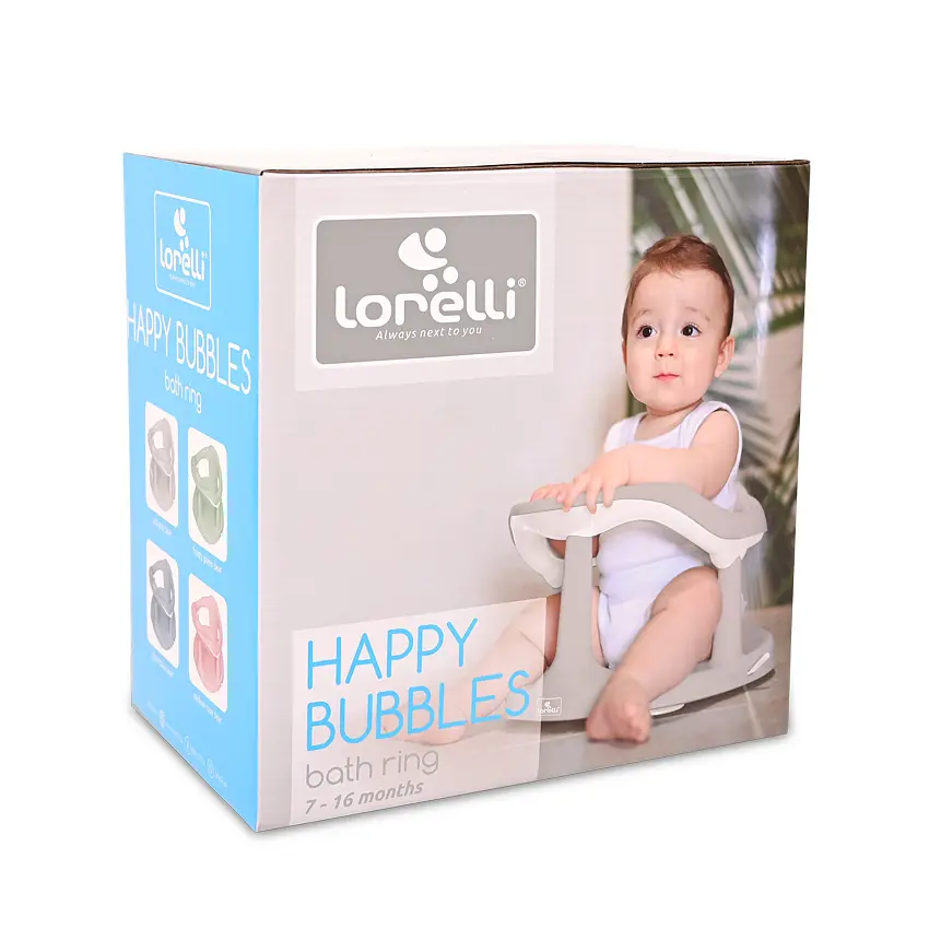 Дитяче пластикове сидіння для купання у ванну Happy Bubbles Cool Bear 7 - 16 місяців Lorelli Рожевий - фото 2
