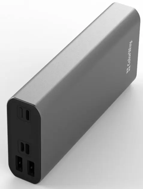 Повербанк ColorWay Full USBQC 3.0 + USB-C Power Delivery 22.5 W 20000 mAh Gray - фото 3