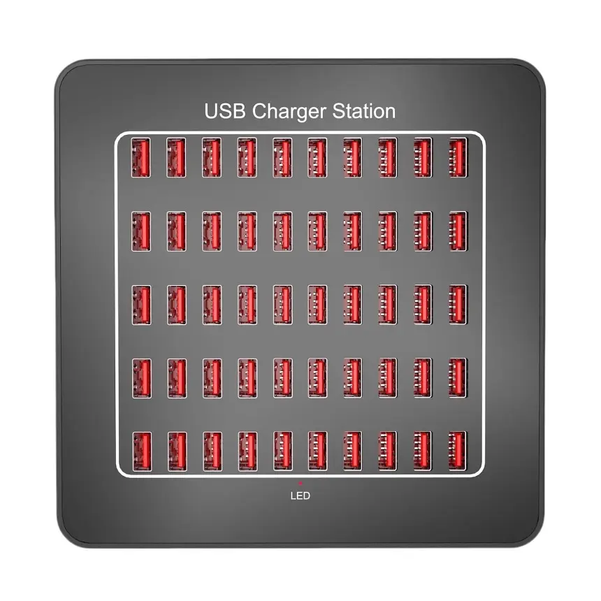 Зарядная станция ILEPO многопортовая на 50 USB портов 250 Вт / сетевое мультизарядное устройство (19015) - фото 2