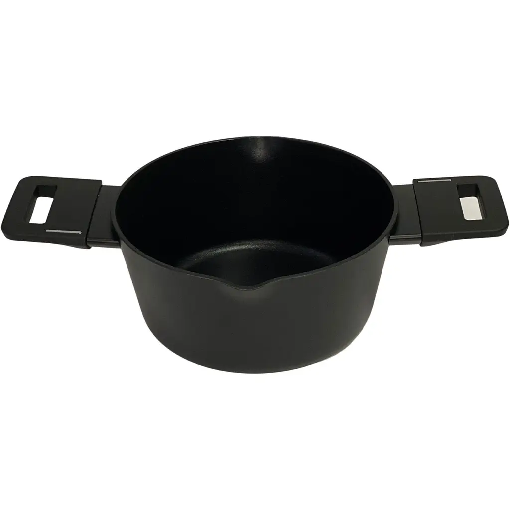 Кастрюля Krauzer Eco Line с двумя ободками, с крышкой, 16 см, 1,2 л (78124) - фото 3
