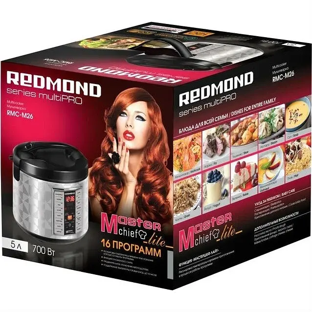 Мультиварка Redmond RMC-M26 Stainless steel/Black UA - фото 7