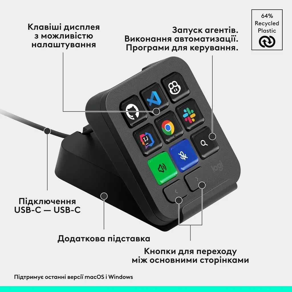 Контролер LOGITECH MX Keypad Graphite - фото 9