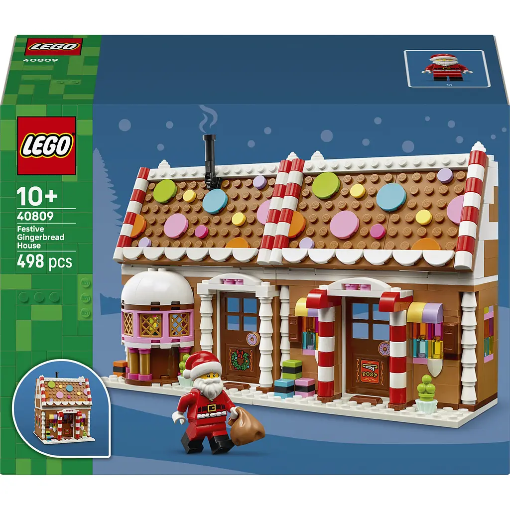 Конструктор LEGO Iconic Святковий пряниковий будиночок 498 ел. (40809) - фото 3