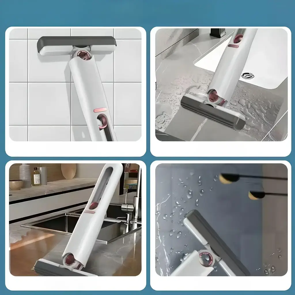 Портативне диво міні швабра MINI MOP з автовіджимом, легка, для прибирання будинку, авто - фото 3