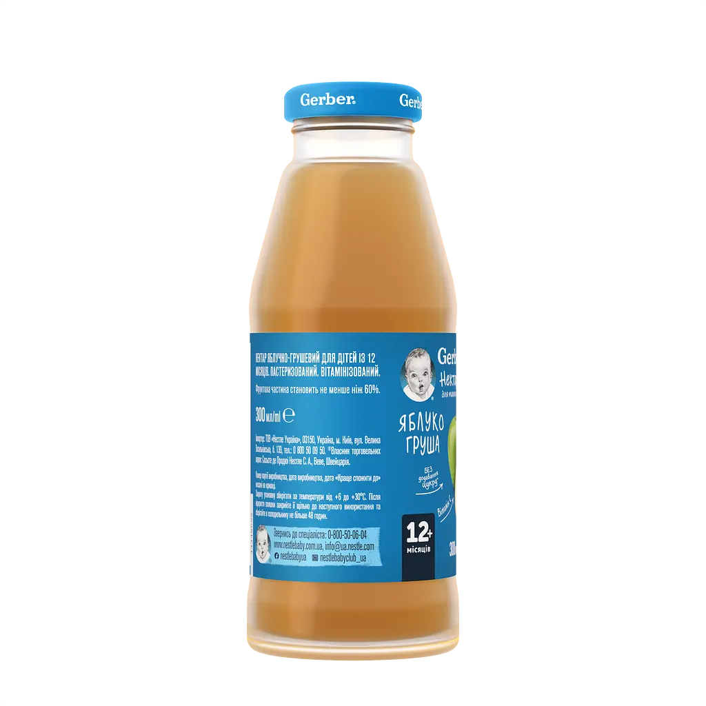 Нектар Gerber яблучно-грушевий для дітей із 12 місяців 300 мл - фото 2