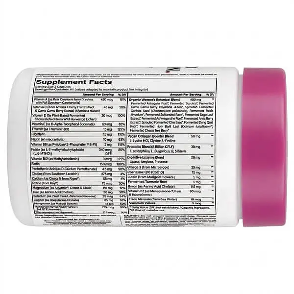 Витамины для женщин Women's Fermented Multivitamin 120 капсул Codeage vit0006227 - фото 2