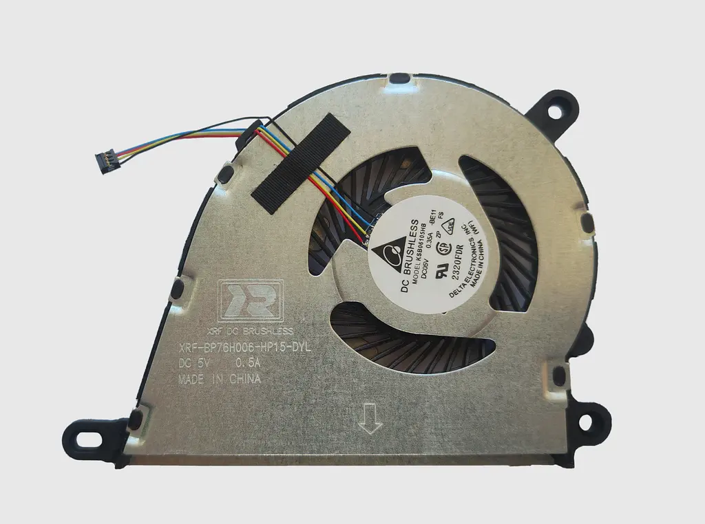 Вентилятор для ноутбука HP Pavilion 14-DQ, 15-DY, 15-EF, 15S-EQ, 15S-FQ (L63588-001), DC (5V, 0.5A), 4pin - фото 2
