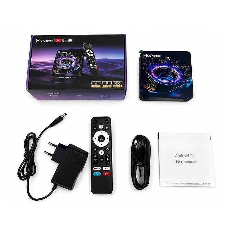 Смарт ТВ приставка Hugsun HS89 PRO15 4/32 Гб Smart TV Box Android TV 14 - фото 7