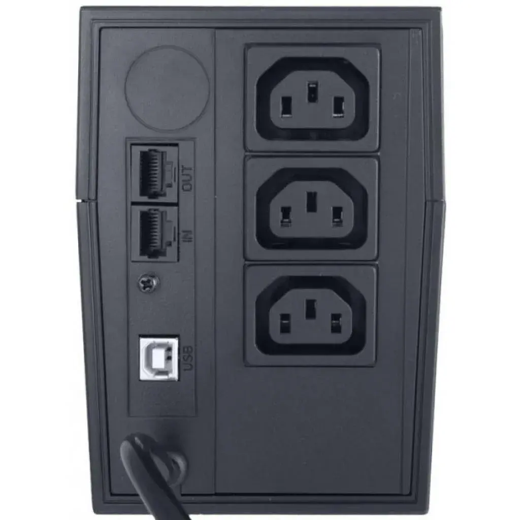 Пристрій безперебійного живлення Powercom RPT-1000AP IEC - фото 4