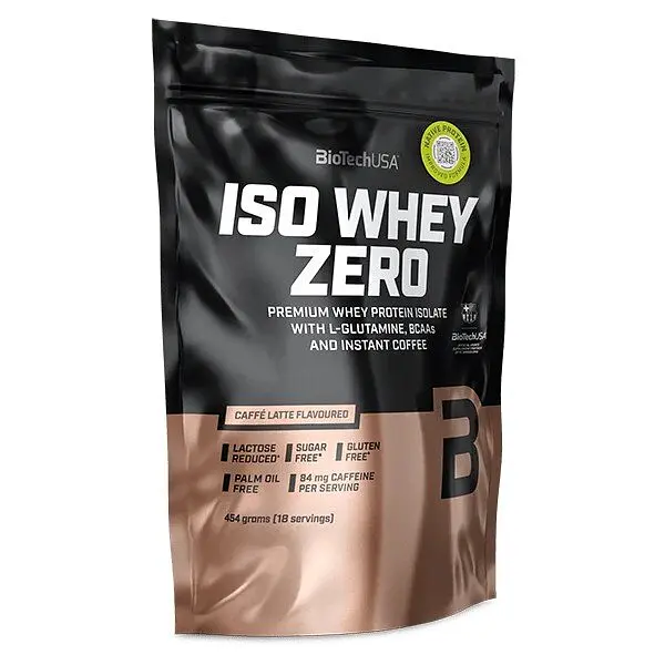 Сироватковий ізолят BioTech Iso Whey Zero, 454 грам - Лате
