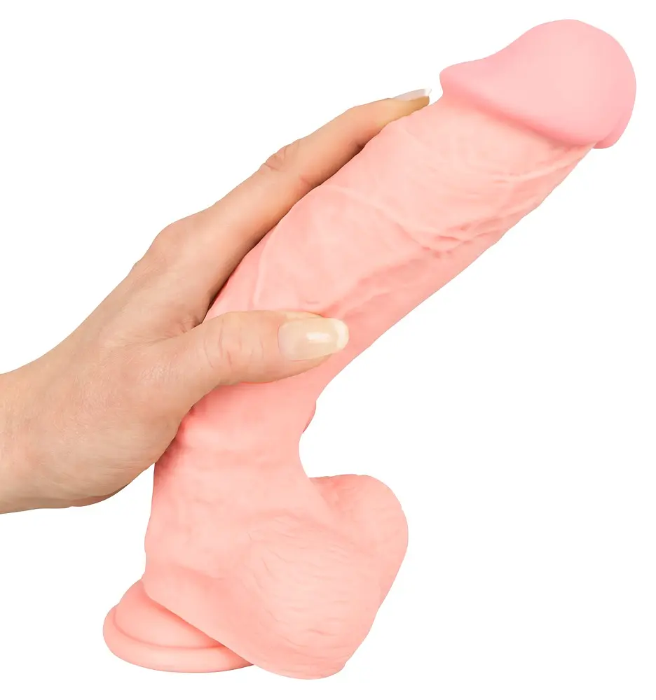 Реалістичний фалоімітатор Medical Silicone Dildo з мошонкою - фото 6