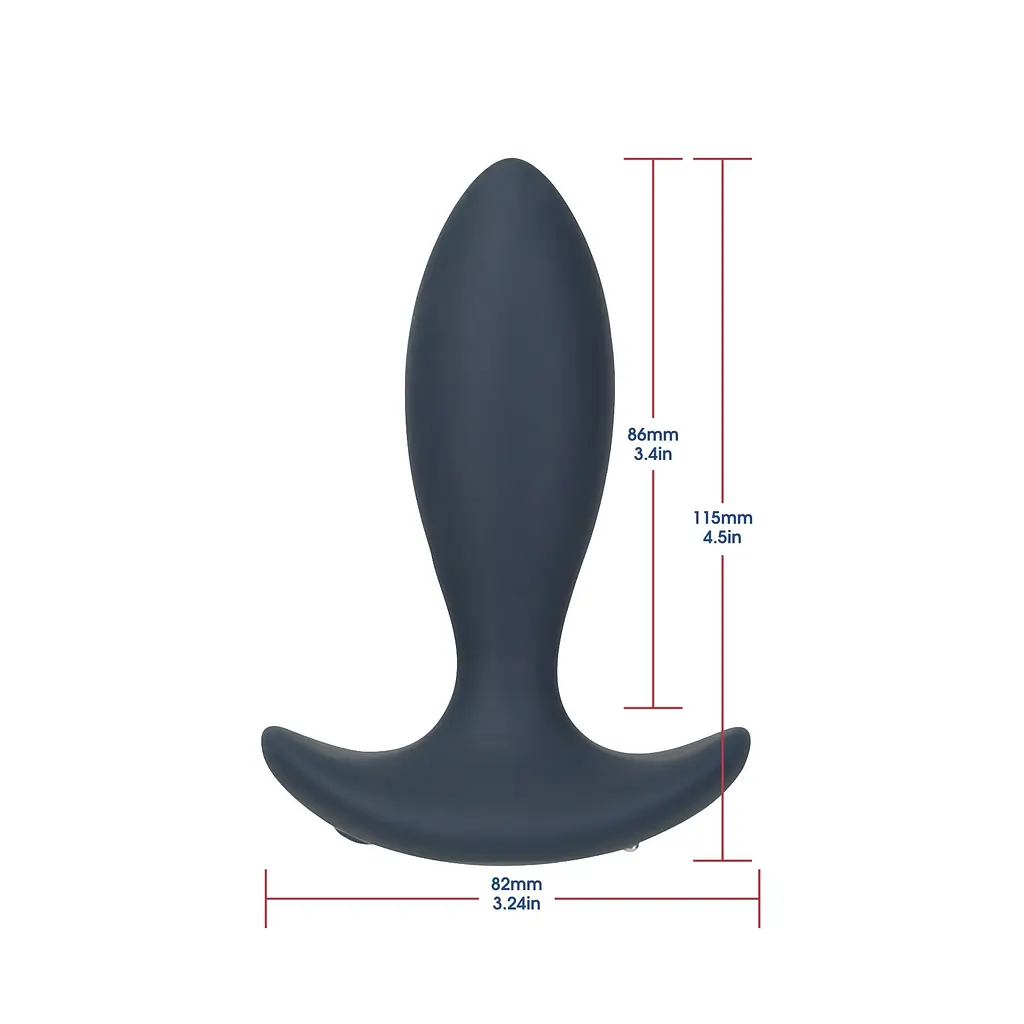 Анальна пробка-пульсатор з пультом дистанційного керування Lux Active Throb Anal Pulsating Massager, 11.5х3 см - фото 2