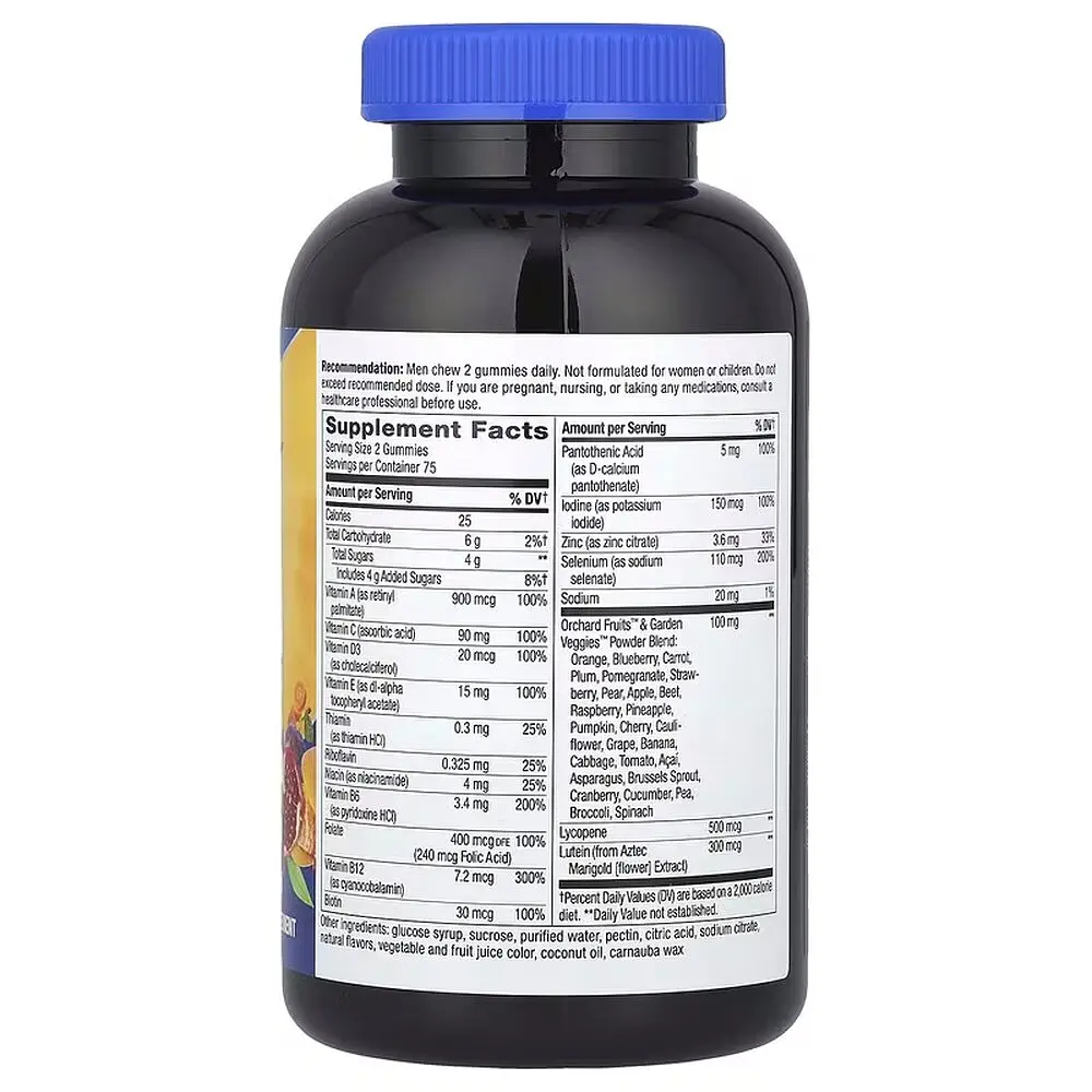 Комплекс для здоров'я чоловіків 50+ Nature's Way Alive! Men's 50+ Gummy, 150 желейок - фото 2