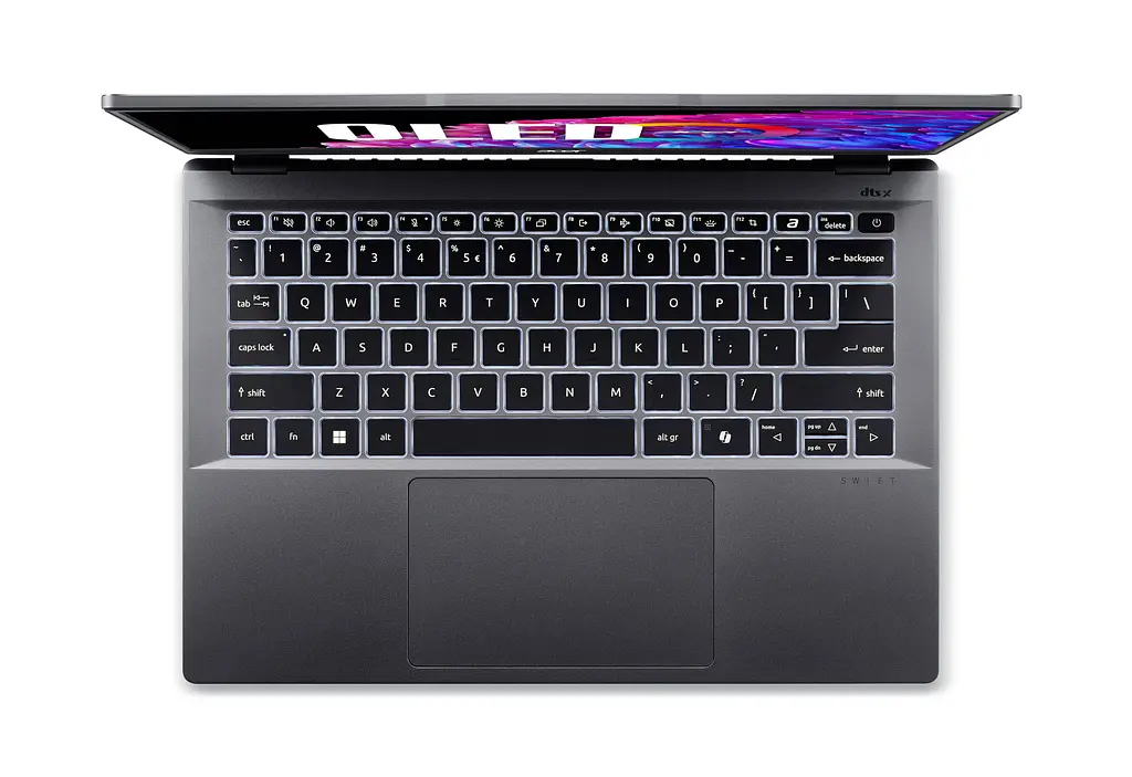 Ноутбук Acer Swift Go 14 SFG14-63 14 2.8K OLED, AMD R5-8645HS, 16GB, F512GB, UMA, Win11, сірий (NX.KTSEU.002) - фото 5