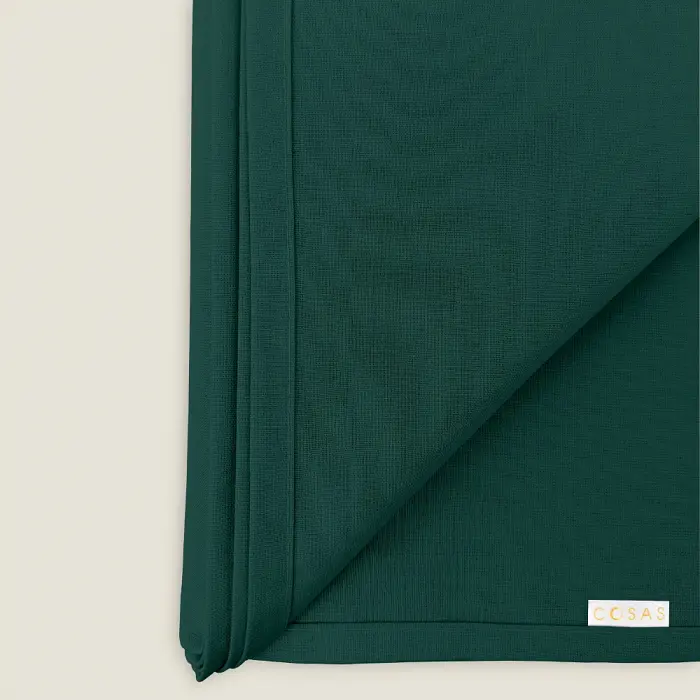 Простирадло полуторне Cosas Dark Green 155х240 см (Ranfors91_GreenDark_155s) - фото 5