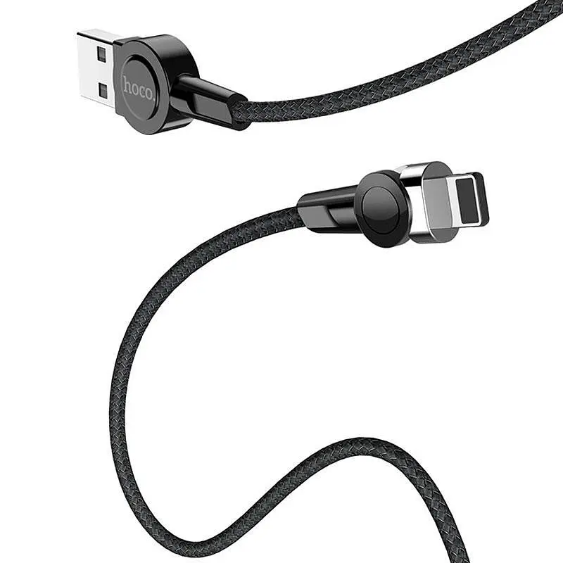 USB Cable Hoco S8 Magnetic Lightning Black 1m - фото 10