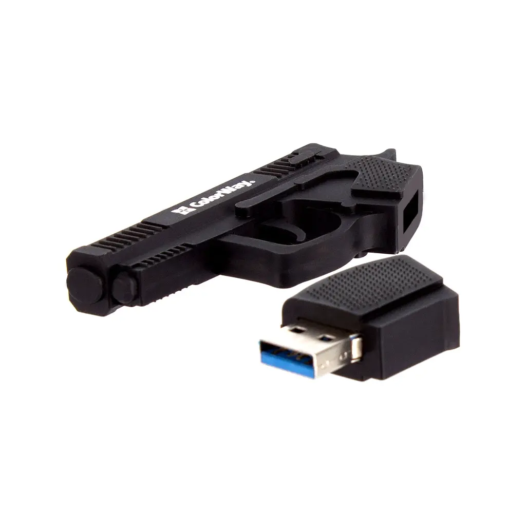 USB флеш накопитель ColorWay Pistol 32 GB 3.0 Black (CW-USBPL32) - фото 2