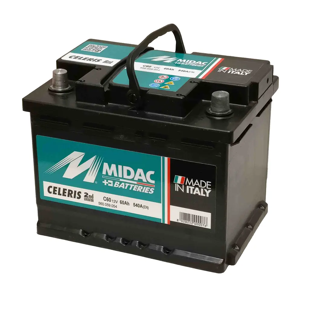 Акумулятор 6СТ-60A MIDAC CELERIS, 12V, 60Ah (-/+) Євро, EN540А - фото 3