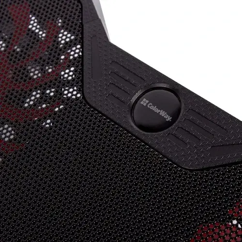 Підставка для ноутбука до 17" ColorWay Game Pro S4, Black, 4x8 см вентилятори, регулювання нахилу, синє LED підсвічування, 2xUSB, 433х376х40 мм, 970 г (CW-CGPS4) - фото 6