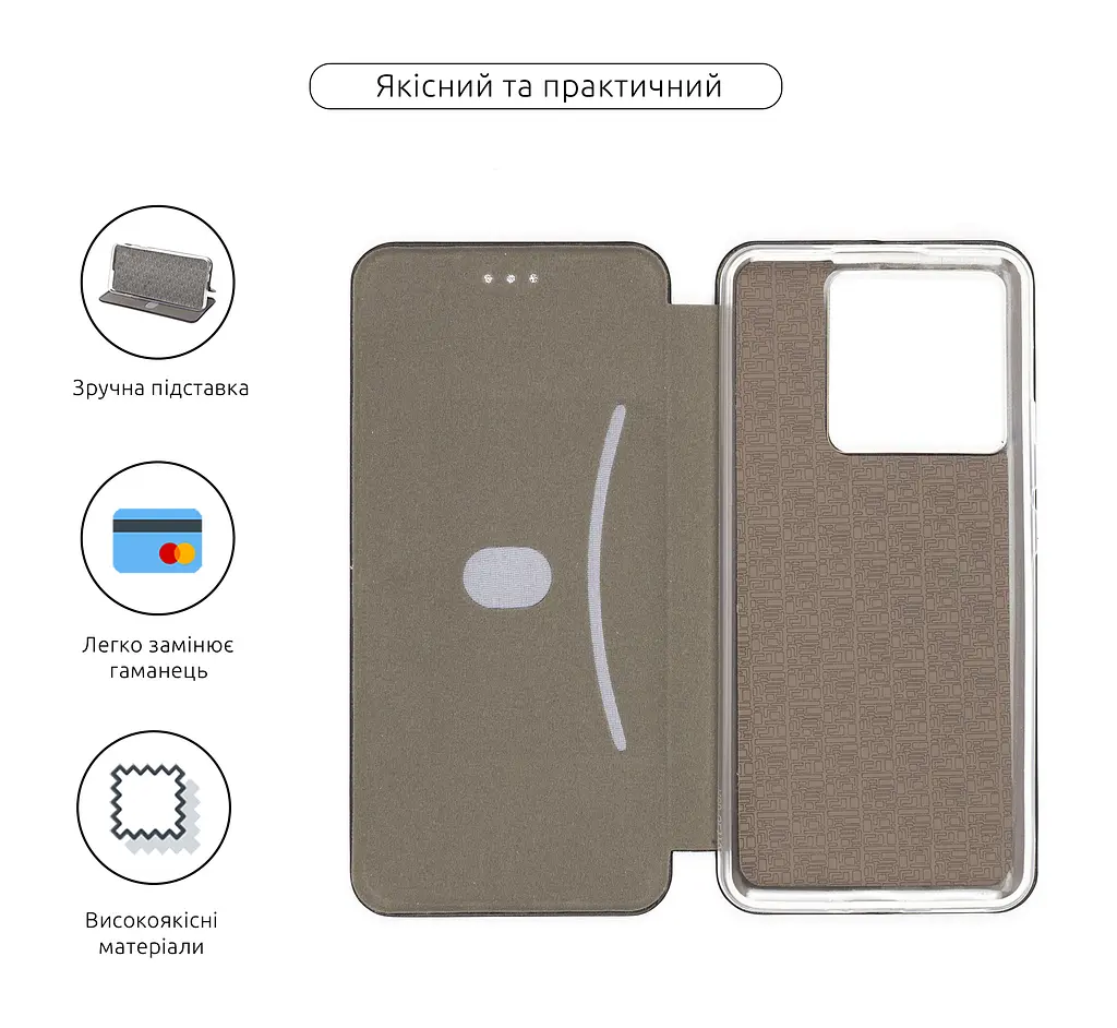 Чехол-книжка для Xiaomi 13T 5G/13T Pro 5G, G-Case, черный, кожаный чехол-книга из экокожи (PU) и TPU, с магнитом, с подставкой и вместительным кардхолдером, противоударный, защита всего корпуса, ArmorStandart (ARM69678) - фото 3