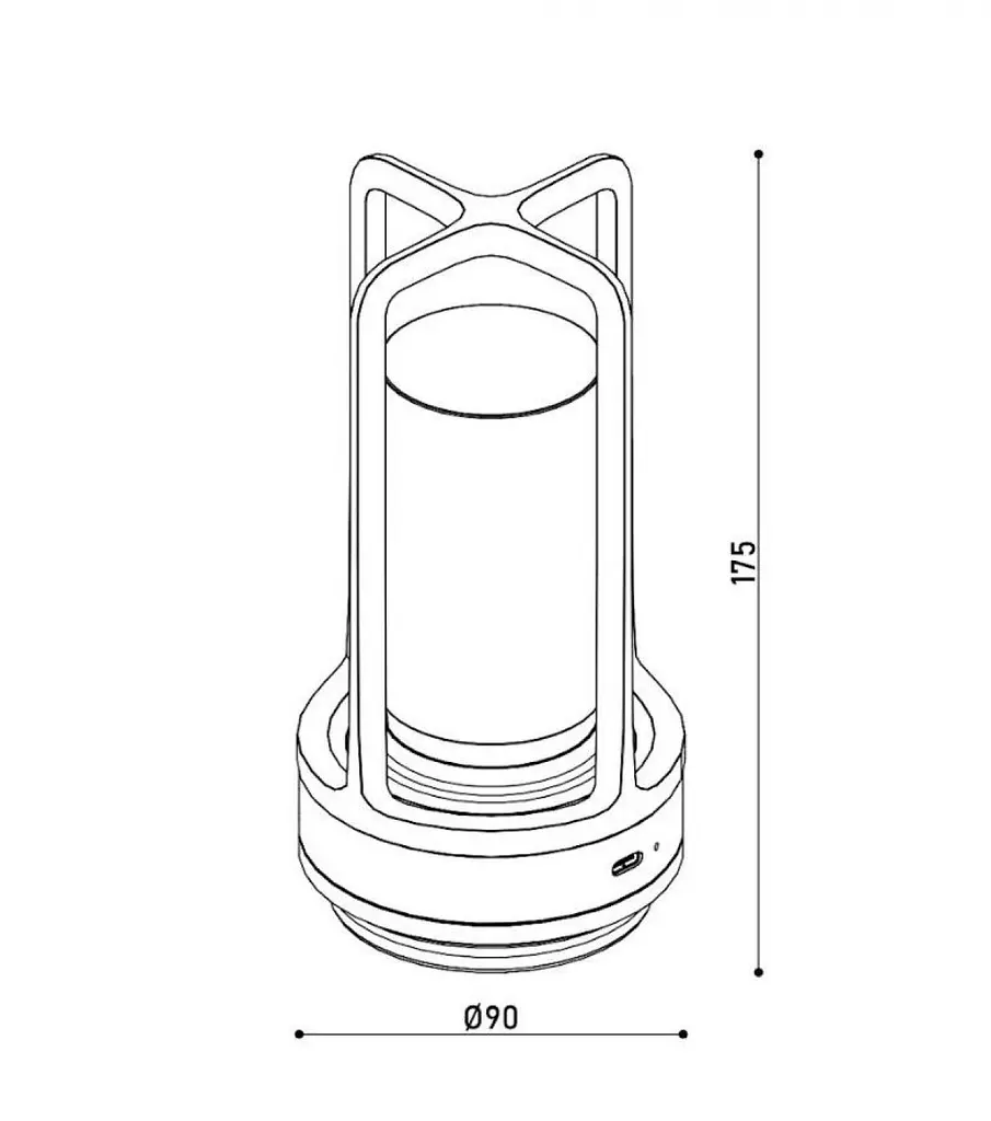 Настільна лампа з акумулятором KLOODI DECO TA-5V CAN CCT GD - фото 4