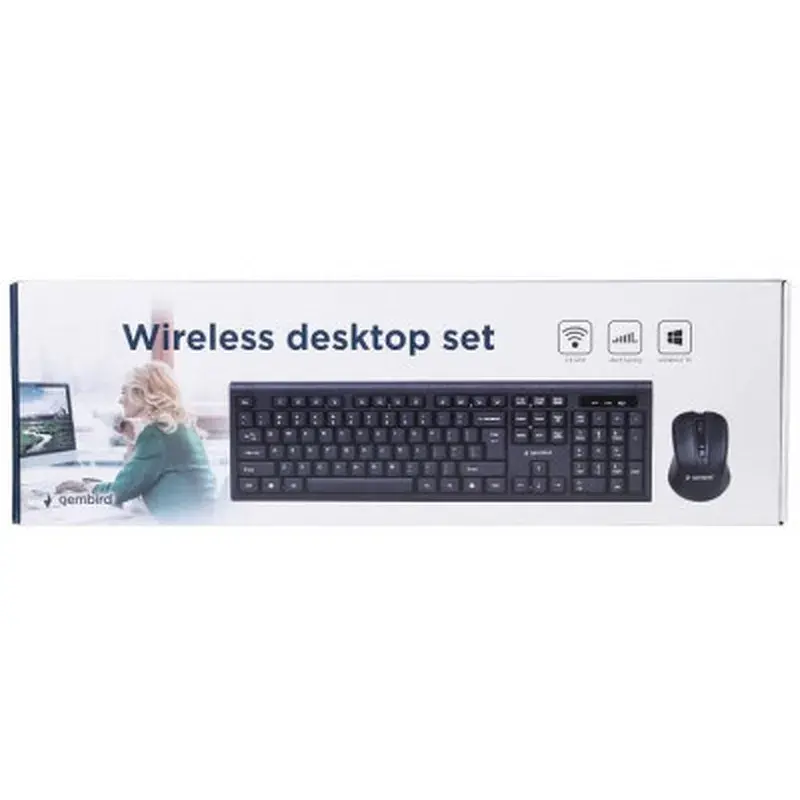 Комплект Gembird KBS-WM-03-UA Wireless Black (KBS-WM-03-UA) - фото 3