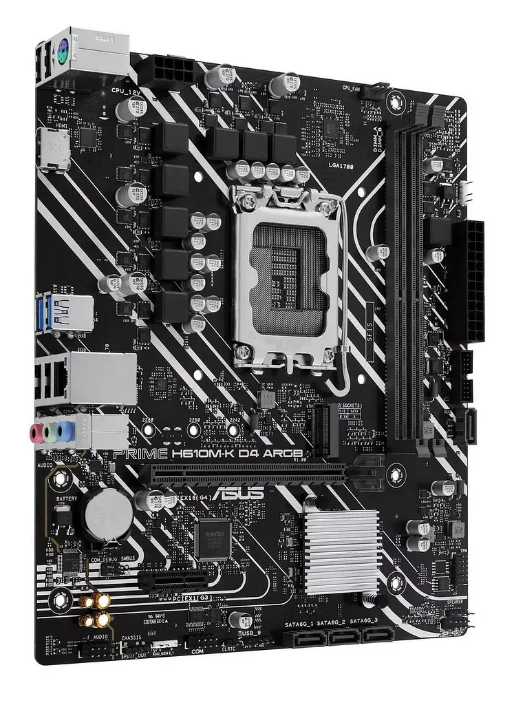Материнська плата Asus Prime H610M-K D4 ARGB Socket 1700 - фото 2