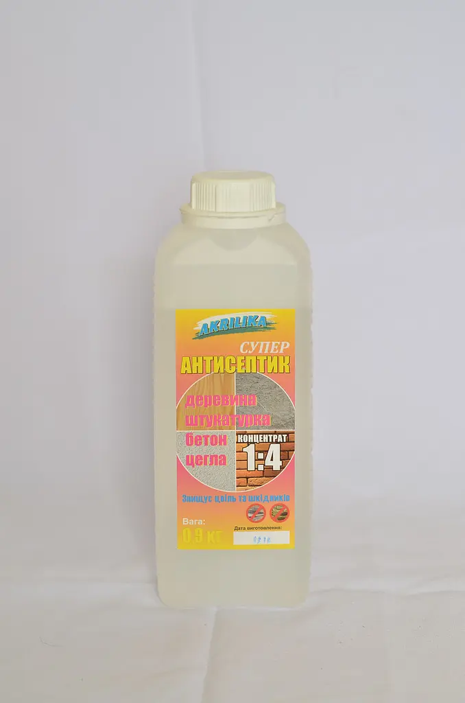 Антисептик Akrilika для дерева концентрат (1:4) 0.9 л - фото 2