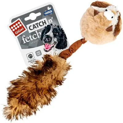 Іграшка для собак GiGwi Catch&fetch Барсук із двома пищалками 26 см (75039) - фото 2