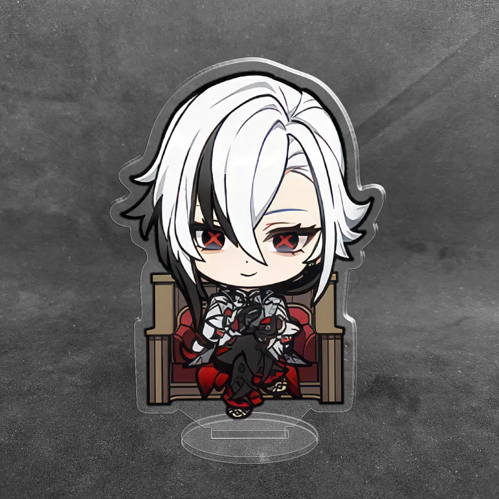 Акрилова колекційна фігурка Геншин Імпакт - Genshin Impact Chibi Арлекіно 10 см - фото 2