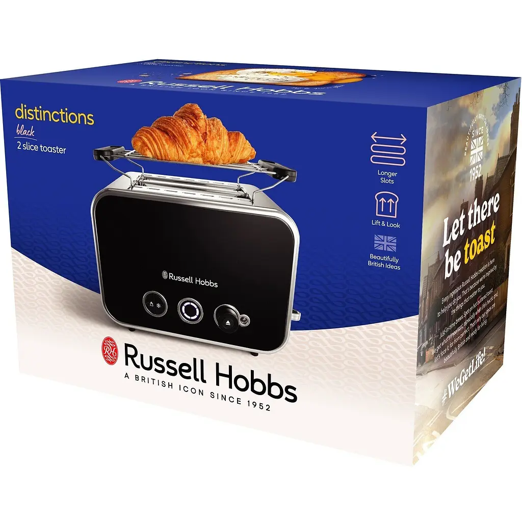 Тостер Russell Hobbs Distinctions 2-Slice 1670 Вт чорний (26430-56) - фото 4