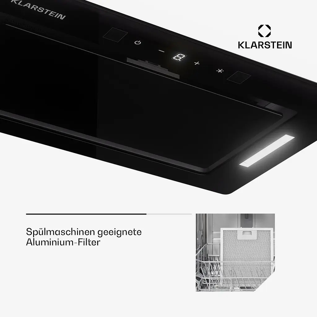Кухонная вытяжка Klarstein Hektor 52 Eco 466 м³/час (10045327) - фото 4