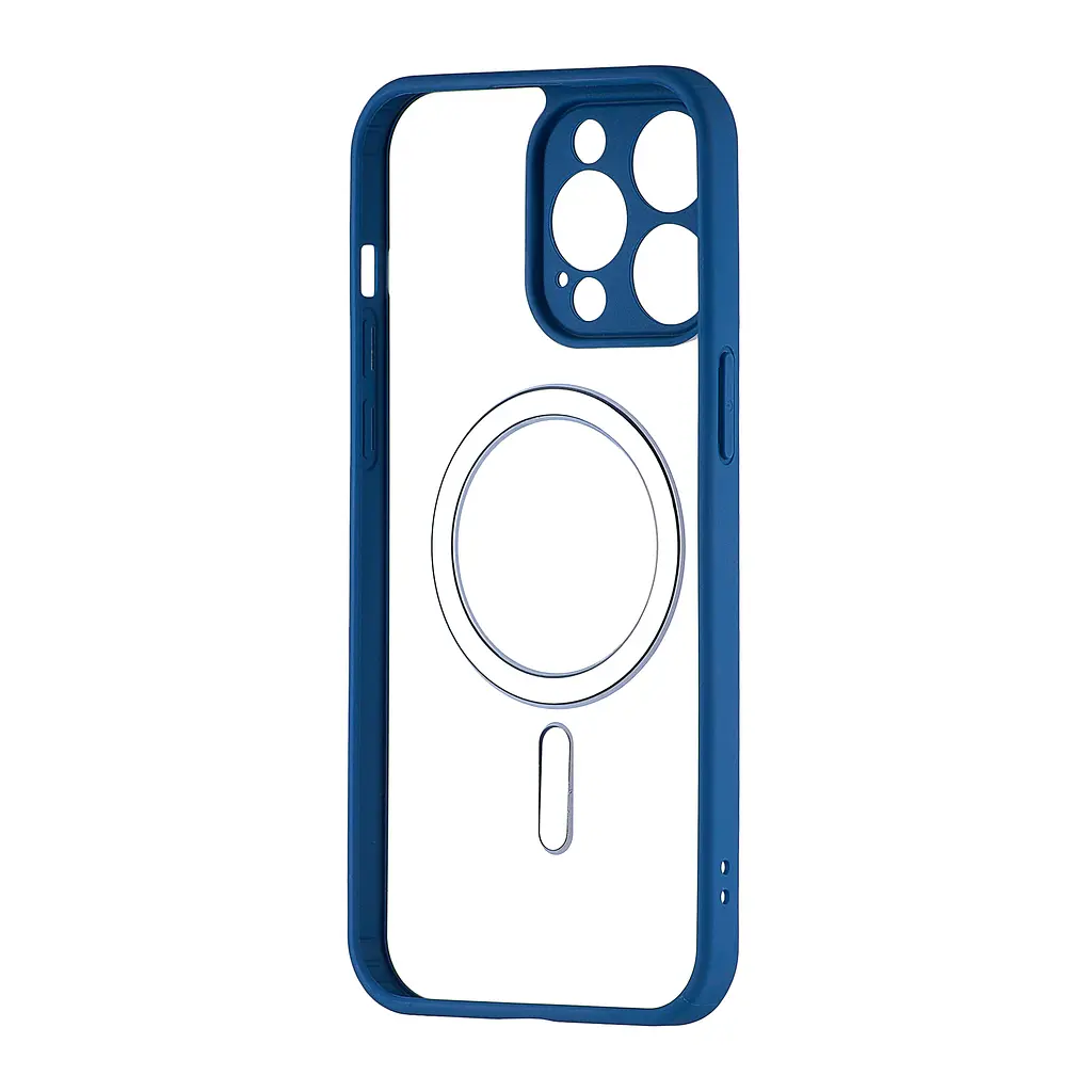 Чохол Color Edge with MagSafe (Protected Camera) iPhone 15 Pro Max Navy Blue - фото 3